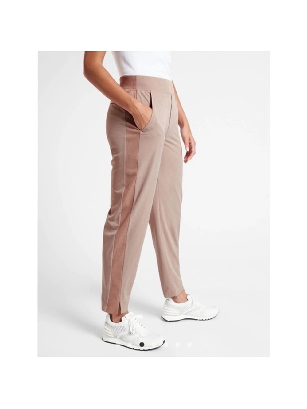 Athleta Women's Cropped Pants in Warm Tan